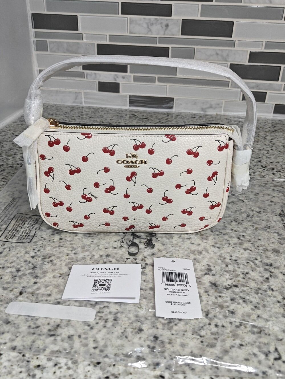 Coach Nolita 19 With Cherry Print